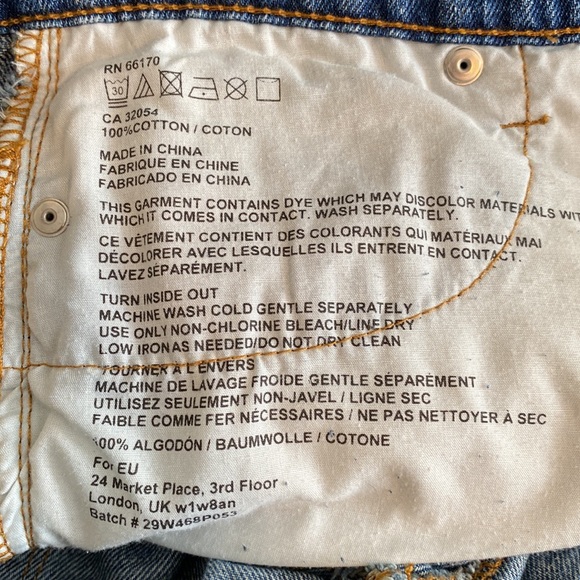 Urban Outfitters BDG mid rise slim straight jeans distressed - Picture 8 of 15